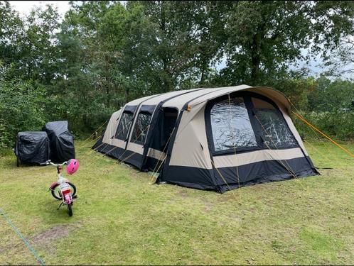 Redwood Navarro 440 air - grote tent, makkelijk opzetten, Caravans en Kamperen, Tenten, tot en met 6, Gebruikt, Ophalen