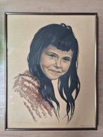 Roger Hebbelinck - Portret van een meisje - Lithografie, Antiek en Kunst, Ophalen of Verzenden