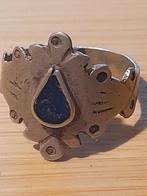 Zilveren Bodemvondst Ring met Steen - Maat 20, Sieraden, Tassen en Uiterlijk, Ringen, Ophalen of Verzenden