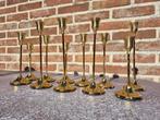 12 stuks Kandelaren (voor bruiloft), Ophalen of Verzenden, Gebruikt, Overige materialen, Minder dan 25 cm