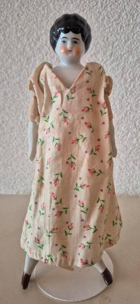 Antiek China Head Popje - 20cm, Verzamelen, Poppen, Gebruikt, Pop, Ophalen of Verzenden