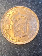 gouden tientje 1917., Postzegels en Munten, Munten | Nederland, Goud, Koningin Wilhelmina, Ophalen of Verzenden, 10 gulden