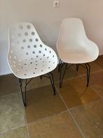 2 stoelen, Huis en Inrichting, Stoelen, Ophalen, Gebruikt, Twee, Wit