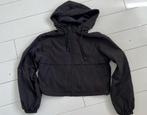 Pull & Bear cropped windjack, Kleding | Dames, Jassen | Zomer, Zwart, Ophalen of Verzenden, Zo goed als nieuw, Pull & Bear