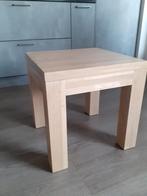 blank eiken bijzettafel, Huis en Inrichting, Tafels | Bijzettafels, 45 tot 60 cm, Minder dan 55 cm, Ophalen of Verzenden, Zo goed als nieuw