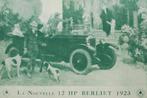 La Nouvelle 12 HP Berliet 1923 - Antieke prent groen, Verzamelen, Auto's, Zo goed als nieuw, Verzenden