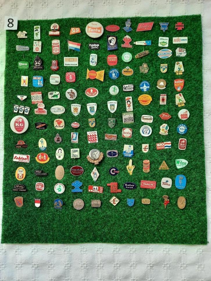 Diverse speldjes uit de jaren '60 /'70 (120 stuks), Verzamelen, Speldjes, Pins en Buttons, Gebruikt, Speldje of Pin, Overige onderwerpen