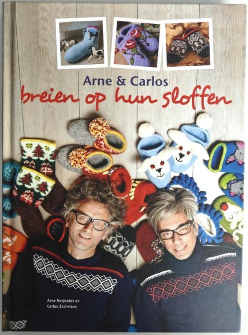 Arne & Carlos breien op hun Sloffen., Hobby en Vrije tijd, Breien en Haken, Zo goed als nieuw, Breien, Patroon of Boek, Ophalen of Verzenden