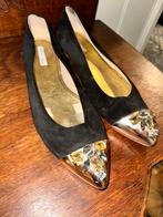 Tosca Blu partyflats – feestelijke kerstschoen, Ophalen of Verzenden, Zo goed als nieuw, Zwart, Pumps