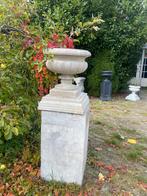 Showmodel, Italiaanse Massieve Betonnen Zuil met Bloempot, Tuin en Terras, Bloembakken en Plantenbakken, Ophalen, Tuin, Minder dan 60 cm