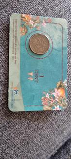 1 Cent 1917 Wilhelmina in coincard, Ophalen of Verzenden