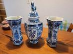 Delfts Blauw Vaas Set, Antiek en Kunst, Ophalen