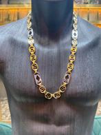 14KT Goud - 77.22 Gram -Ketting -PLATTE MAGNUM -Herenketting, Sieraden, Tassen en Uiterlijk, Kettingen, Ophalen, Nieuw, Goud
