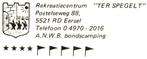 908218	Eersel	N Br	Bungalow Vakantiehuisje Ter Spegelt	Nette, Ophalen of Verzenden, Ongelopen, Noord-Brabant