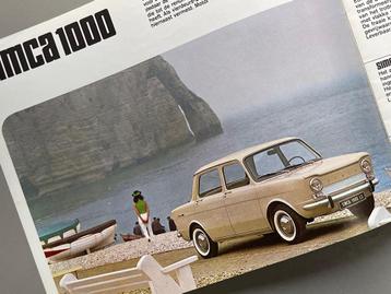 Brochure  Simca 1300 / Simca 1500 tourist (1965)  beschikbaar voor biedingen