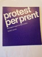 Protest per prent, schoppen tegen heilige huisjes, Grafische vormgeving, Ophalen of Verzenden, Zo goed als nieuw, D.H.Couvee