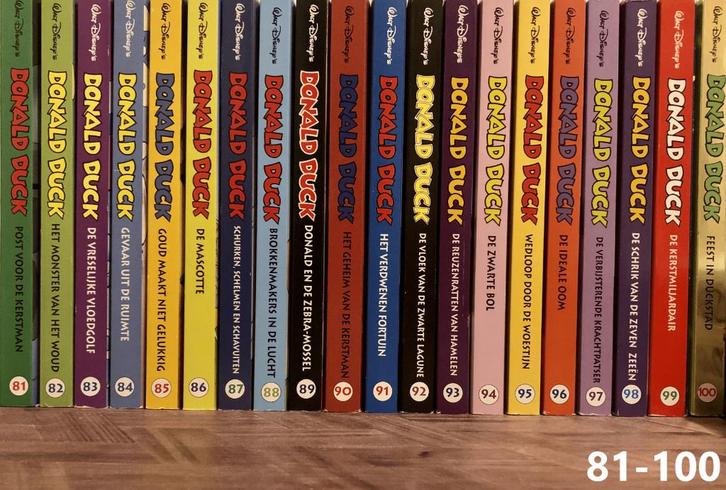 Prachtige complete set Donald Duck pockets deel 81 t/m 100!, Boeken, Stripboeken, Zo goed als nieuw, Complete serie of reeks, Ophalen of Verzenden