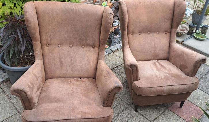 Set ikea fauteuils, Huis en Inrichting, Fauteuils, Gebruikt, 50 tot 75 cm, 75 tot 100 cm, Ophalen