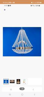 Mooie kristallen zakkroonluchter 3 lamps, Huis en Inrichting, Lampen | Kroonluchters, Ophalen of Verzenden, Zo goed als nieuw