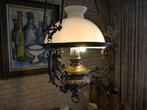 hanglamp type olielamp, Gebruikt, 50 tot 75 cm, Ophalen, Grootmoederstijd