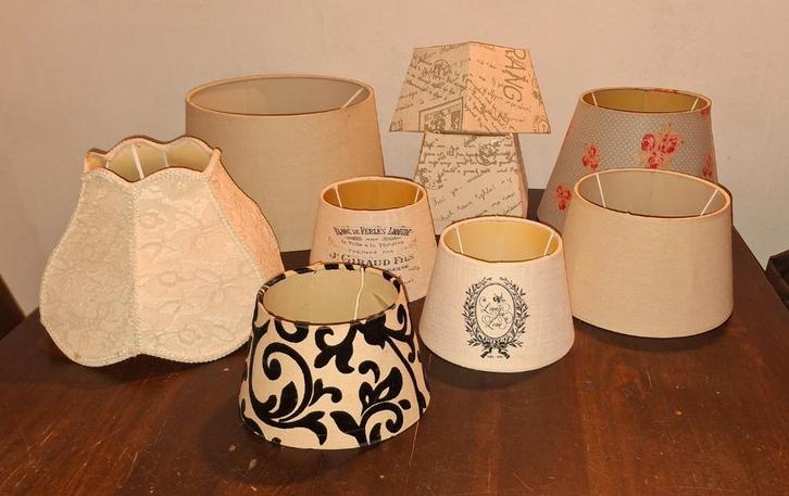 Lampen kappen maten staan in de advertentie, Huis en Inrichting, Lampen | Tafellampen, Gebruikt, Minder dan 50 cm, Overige materialen