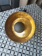 Plafondlamp met gouden decor, Ophalen of Verzenden, Zo goed als nieuw, Metaal, Modern