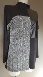 trui Milan Kiss - gebreid - nepleer - col grijs/zwart - M/L, Maat 38/40 (M), Milan Kiss, Zwart, Ophalen of Verzenden
