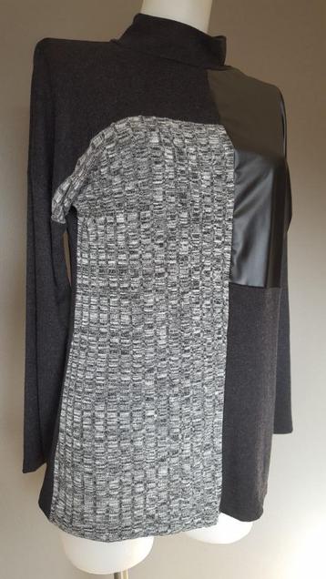trui Milan Kiss - gebreid - nepleer - col grijs/zwart - M/L beschikbaar voor biedingen