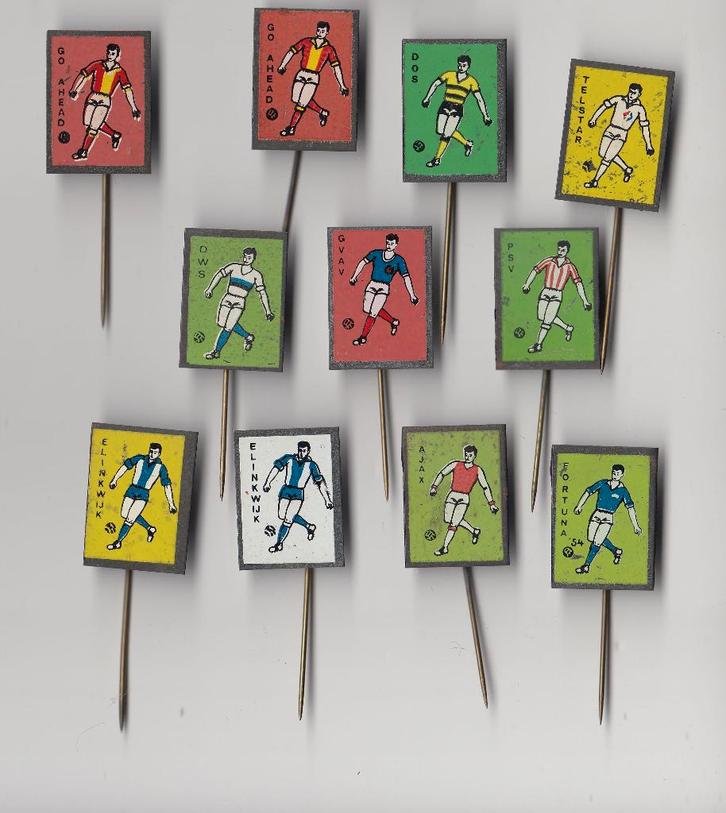 Voetbal Club DWS PSV AJAX DOS speldjes, Verzamelen, Speldjes, Pins en Buttons, Gebruikt, Speldje of Pin, Overige onderwerpen, Ophalen of Verzenden