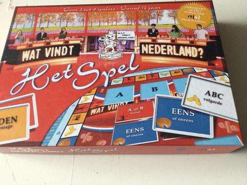 Wat vindt Nederland Spel, Hobby en Vrije tijd, Gezelschapsspellen | Bordspellen, Gebruikt, Een of twee spelers, Drie of vier spelers