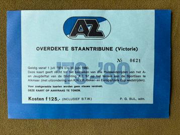 Seizoenskaart AZ (‘79-‘80) beschikbaar voor biedingen