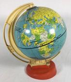 Vintage metalen wereldbol West Duitsland 70’s 80’s, Ophalen of Verzenden, Huis en Inrichting