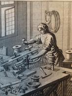 gravure pletmolenaar Jan Luyken, 18e eeuw, Antiek en Kunst, Verzenden
