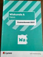 WISKUNDE A HAVO EXAMENBUNDEL 2021 LYCEO, Ophalen of Verzenden, Gelezen, HAVO, Wiskunde A