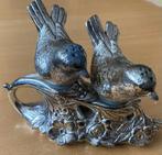 zilverkleurige zout & peper strooier Vogeltjes op tak, Antiek en Kunst, Ophalen of Verzenden, Zilver