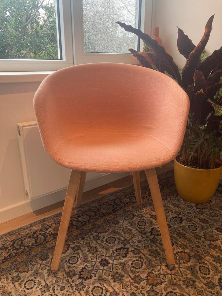 Hay AAC23 eetkamerstoel, Huis en Inrichting, Stoelen, Zo goed als nieuw, Eén, Hout, Stof, Overige kleuren, Ophalen
