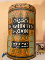 Antiek orange blauw vintage Cacao Bus van C.J. van Houten&Zn, Ophalen of Verzenden, Zo goed als nieuw, Overige, Overige merken