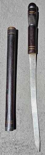 Lang mes uit centraal Afrika oud., Verzamelen, Militaria | Tweede Wereldoorlog, Ophalen of Verzenden, Mes of Dolk