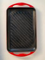 Le Creuset ribbel pan van gietijzer, Huis en Inrichting, Keuken | Potten en Pannen, Gebruikt, Gietijzer, Frankrijk, Ophalen of Verzenden