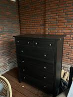 Gratis afhalen, zwarte gebruikte ikea Hemnes, 602.392.68, Ophalen, Gebruikt, 100 tot 150 cm, 5 laden of meer