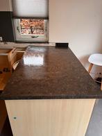 Belgisch Hardsteen Keukenblad - 175x95x4 cm, Ophalen, Gebruikt, 75 cm of meer, Zwart