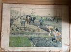 Aan den arbeid lente op den akker, Antiek en Kunst, Ophalen