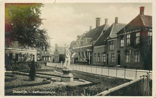 (378-294-035) Zaandijk Gemeentehuis, Verzamelen, Ansichtkaarten | Nederland, Noord-Holland, Voor 1920, Verzenden