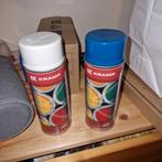 Kramp verf spuitbussen - blauw en wit ford, Doe-het-zelf en Verbouw, Ophalen, Blauw, Nieuw, Verf
