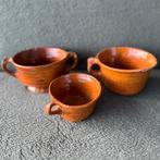 Drie stuks bodemvondsten Delft - ca 1700, Antiek en Kunst, Antiek | Keramiek en Aardewerk, Ophalen of Verzenden