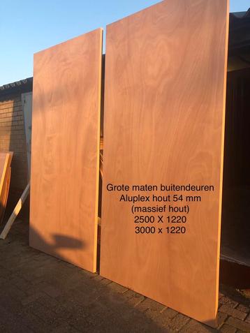 Stal, schuur of garagedeuren grote afmetingen in 54 mm dik. beschikbaar voor biedingen
