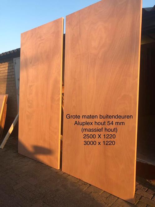 Stal, schuur of garagedeuren grote afmetingen in 54 mm dik., Doe-het-zelf en Verbouw, Deuren en Horren, Nieuw, Buitendeur, 215 cm of meer