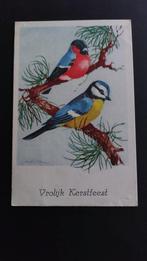 Joop Dam, Vrolijk Kerstfeest, Goudvink. en Pimpelmees, Verzamelen, Ansichtkaarten | Themakaarten, Verzenden, 1940 tot 1960, Gelopen