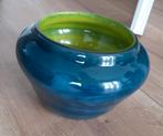 Fidro glazen pot, Huis en Inrichting, Minder dan 50 cm, Glas, Blauw, Zo goed als nieuw