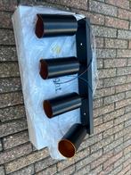 Moderne Zwarte Spot met Gouden Details - Nieuw!, Metaal of Aluminium, Nieuw, Ophalen of Verzenden, Led